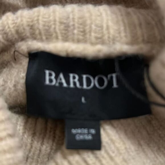 NWT BARDOT MAYA‎ CABLE KNIT SWEATER SIZE L - Picture 5 of 7